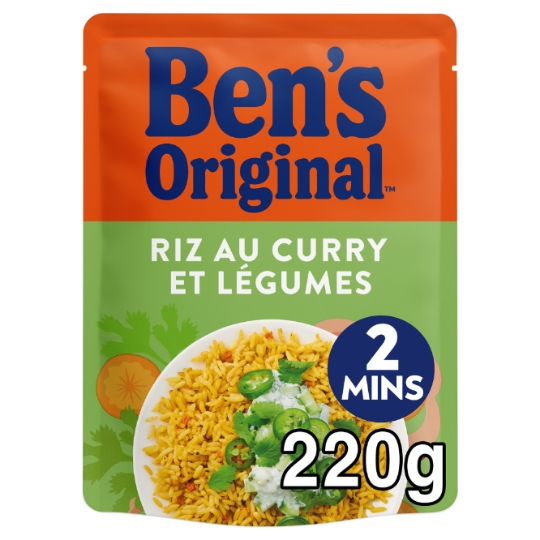 Riz au Curry et Légumes 2min BEN'S ORIGINAL