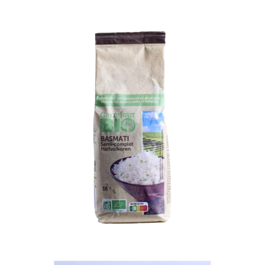 Riz Basmati Semi-Complet Bio 16min CARREFOUR BIO