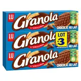 Biscuits sablés nappés au chocolat au lait Granola LU
