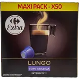 Café capsules Compatibles Nespresso lungo intensité 7 CARREFOUR EXTRA
