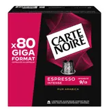 Café Capsules Espresso Intense n°9 Compatible Nespresso CARTE NOIRE