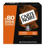 Café Capsules Lungo Classique Intensité 6 Compatible Nespresso CARTE NOIRE