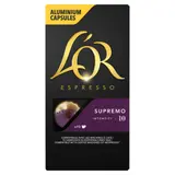 Café Capsules Supremo Intensité 10 Compatibles Nespresso® L'OR