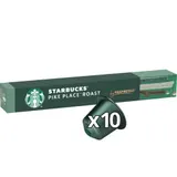 Café Capsules Lungo Pike Place Roast Intensité 7 Compatible Nespresso STARBUCKS