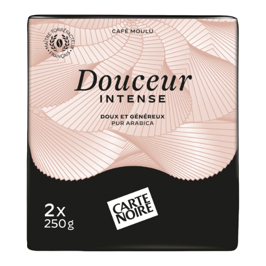 Café Moulu Douceur Intense 100% Arabica Intensité 6 CARTE NOIRE