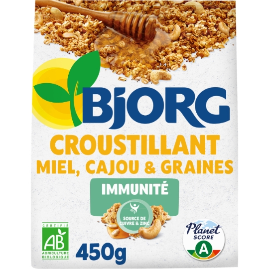 Céreales Croustillant amandes effilées, cranberries & chia BJORG