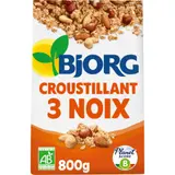 Céreale Croustillant 3 noix Noisette, Amande , & Noix de Cajou BJORG