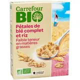 Céréales Pétales Blé Complet et Riz Bio CARREFOUR BIO