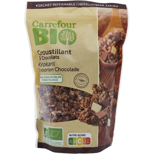 Granola Croustillant 3 Chocolats Bio CARREFOUR BIO