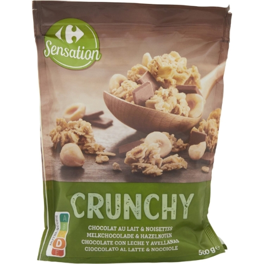Granola Crunchy Chocolat au Lait et Noisettes CARREFOUR SENSATION