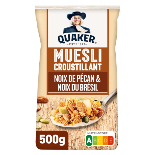 Muesli Croustillant Noix de Pécan et Noix du Brésil QUAKER