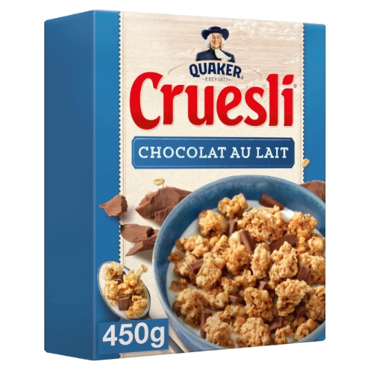Céréales Cruesli Chocolat au Lait QUAKER