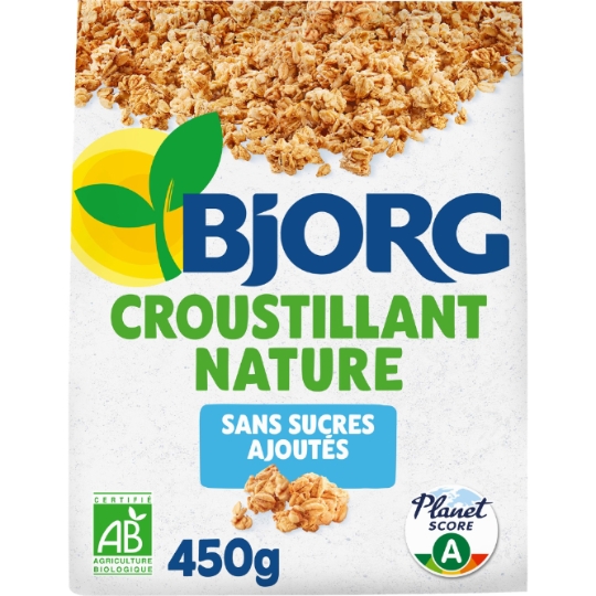 Muesli Croustillant Nature Sans Sucres Ajoutés Bio BJORG