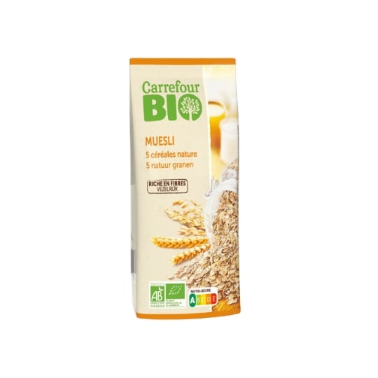 Muesli 5 Céréales Nature Bio CARREFOUR BIO