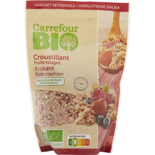 Granola Croustillant Fruits Rouges Bio CARREFOUR BIO