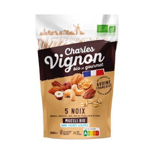 Muesli 5 noix Bio CHARLES VIGNON