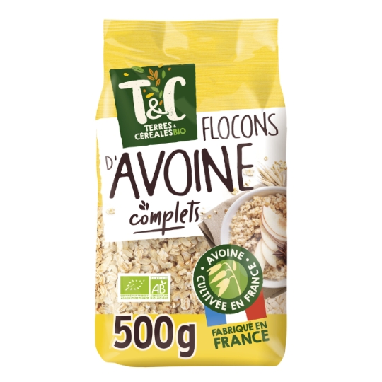 Flocons d'Avoine Complets Bio TERRES & CEREALES BIO
