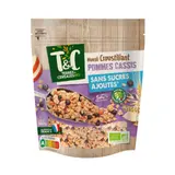 Muesli Croustillant Pommes et Cassis Sans Huile de Palme Bio TERRES & CEREALES BIO