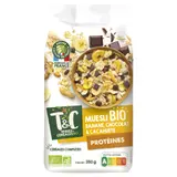 Muesli Protéiné Banane, Chocolat et Cacahuète Bio TERRES & CEREALES BIO