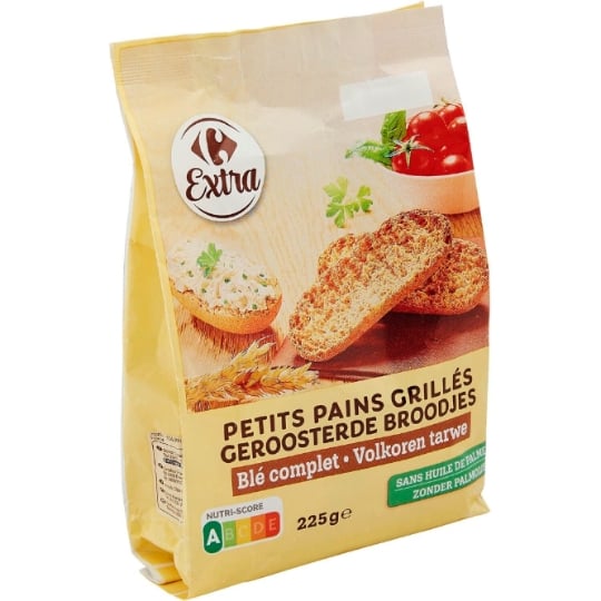 Petits Pains Grillés au Blé Complet CARREFOUR EXTRA