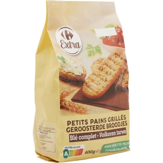 Petits pains Grillés Blé Complet CARREFOUR EXTRA