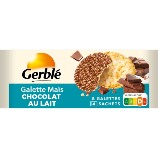 Galette maïs chocolat au lait GERBLE