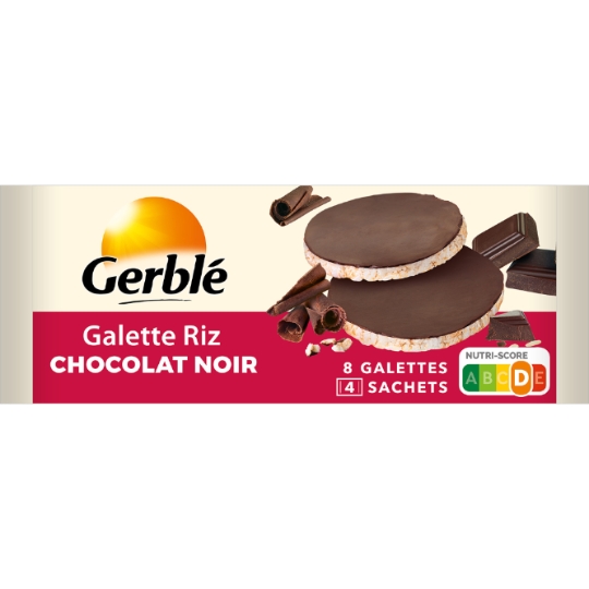 Galette riz chocolat noir GERBLE
