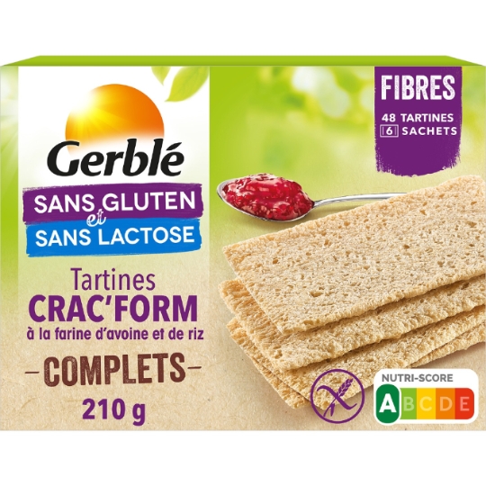 Tartine complète Avoine Sans Gluten GERBLE