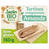 Tartines Craquantes Amandes Sans Gluten Bio JARDIN BIO ETIC