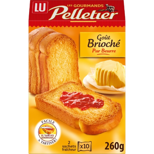 Biscottes Brioché Pelletier LU