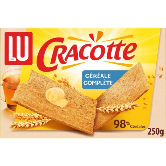 Biscottes Céréales Complètes Cracotte LU