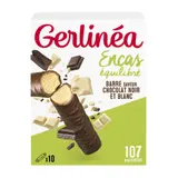 Barre encas chocolat noir et blanc GERLINEA