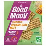 Barres de Céréales Craquants Sésame Chia Miel Energie Rapide GOOD MOOV