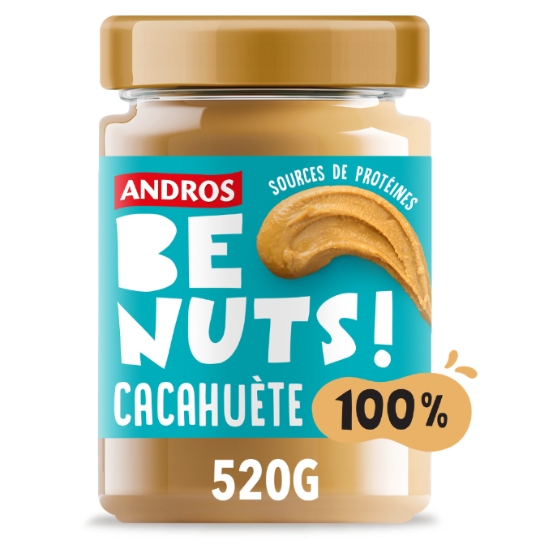 Beurre de Cacahuètes 100% Cacahuètes ANDROS BE NUTS
