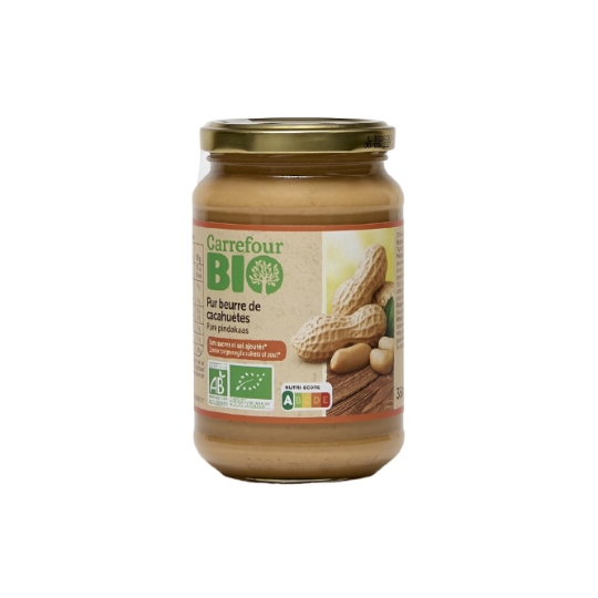 Beurre de Cacahuètes Sans Sucres ni Sel Ajoutés Bio CARREFOUR BIO