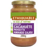Pâte à Tartiner Purée cacahuète noisette amande cajou bio ETHIQUABLE