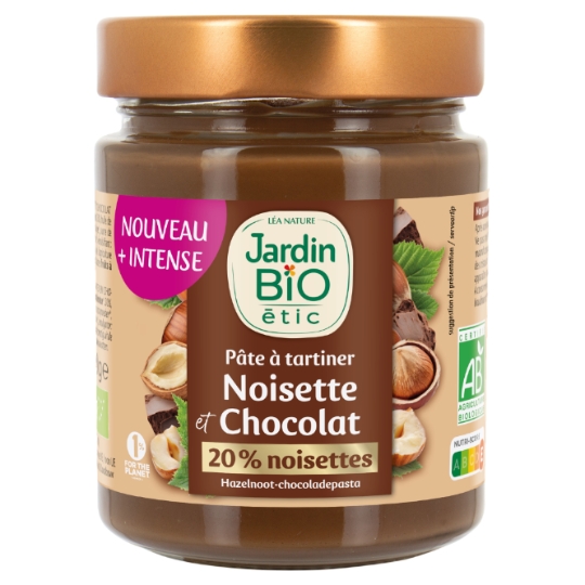 Pâte À Tartiner Noisette Et Chocolat Bio JARDIN BIO ETIC