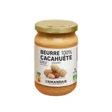 Beurre de Cacahuètes 100% Toastée Bio L'AMANDAIE