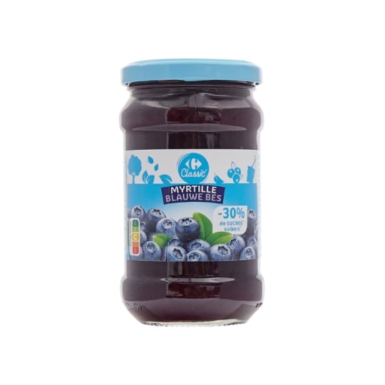 Confiture myrtille allégée en sucres CARREFOUR CLASSIC'