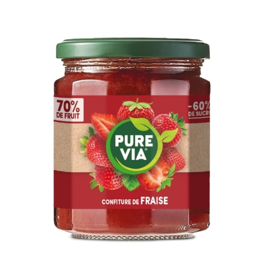 Confiture  de fraises PURE VIA