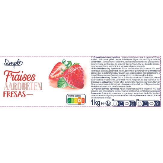 Confiture Fraise SIMPL