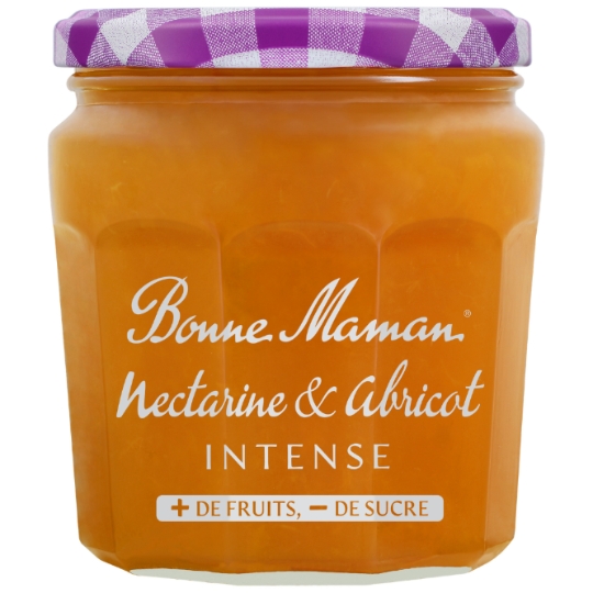 Confiture nectarine et abricot intenses BONNE MAMAN