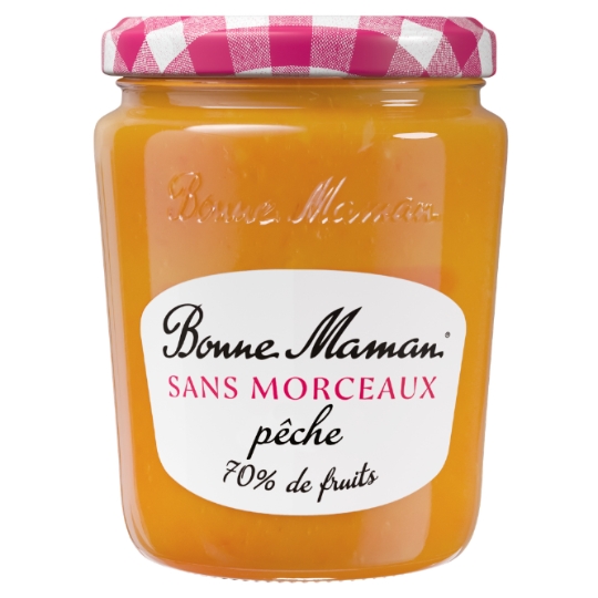 Confiture Sans Morceaux Pêche 70% fruits BONNE MAMAN