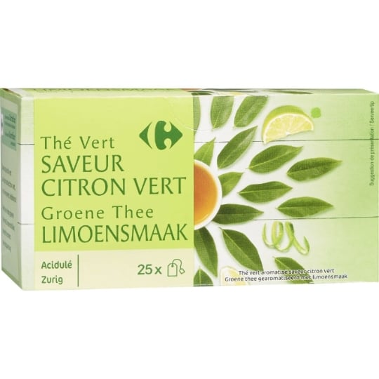 Thé Vert Citron CARREFOUR SENSATION