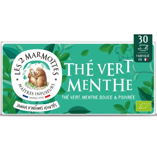 Thé Vert Menth' Olé LES 2 MARMOTTES