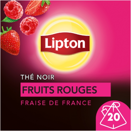Thé Noir Fruits Rouges Fraise LIPTON
