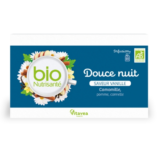 Infusion Douce Nuit - Saveur Vanille Bio BIONUTRISANTE