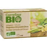 Infusion Gingembre Citronnelle Citron Bio CARREFOUR BIO