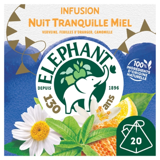 Infusion Miel et Citron Nuit Tranquille ELEPHANT