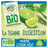 Infusion Menthe Citron Vert Digestion Bio LA TISANIERE